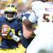 Michigan quarterback Devin Gardner looks to pass the ball against Central Michigan during the first half at Michigan Stadium on Saturday, August 31, 2013. Melanie Maxwell | AnnArbor.com